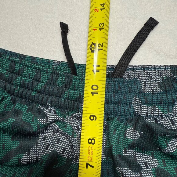 Nike Boys Elastic/Drawstring Waist Dri-Fit Camo Athletic Shorts Green Size Large - Picture 8 of 10